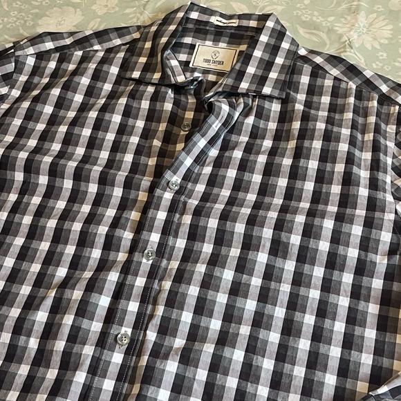 Todd Snyder Other - TODD SNYDER melange yarns Gingham Check Button Down Shirt Size 16 32/33